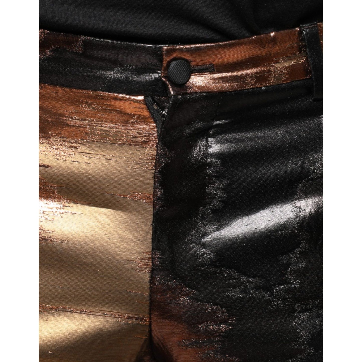 Dolce & Gabbana Multicolor Jacquard Skinny Men Pants