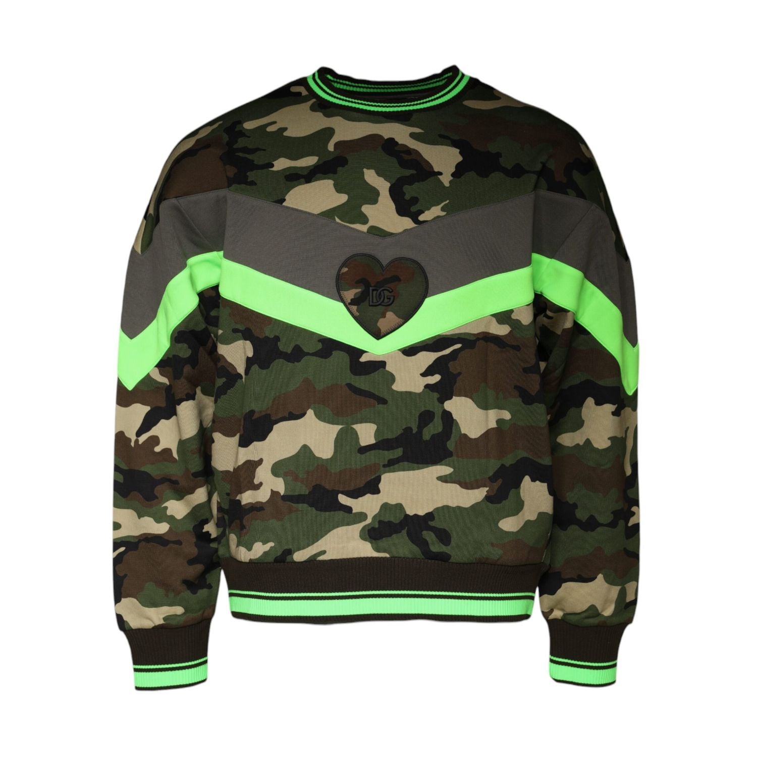 Dolce & Gabbana Multicolor Camouflage Sweatshirt Sweater