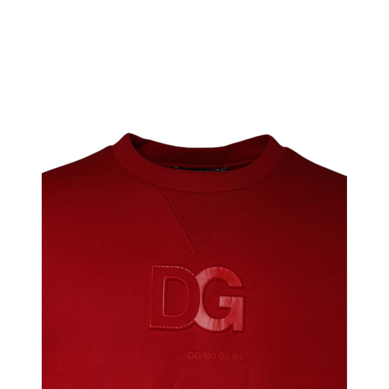 Dolce & Gabbana Maroon DG Logo Cotton Sweatshirt Sweater