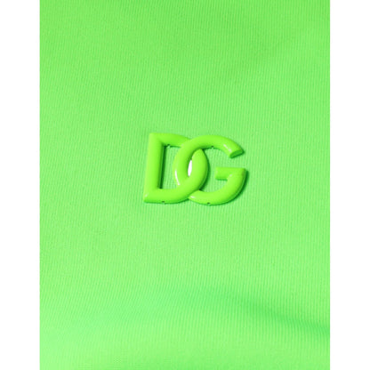 Dolce & Gabbana Green Logo Hooded Pullover Sweatshirt Sweater