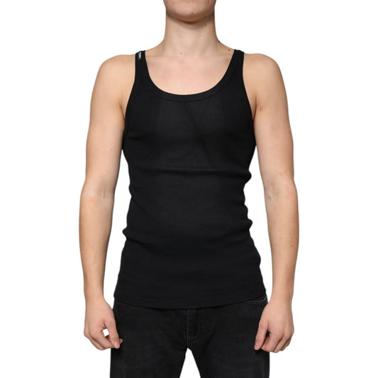 Dolce & Gabbana Black Marcello Tank Sleeveless T-shirt Dolce & Gabbana Tan