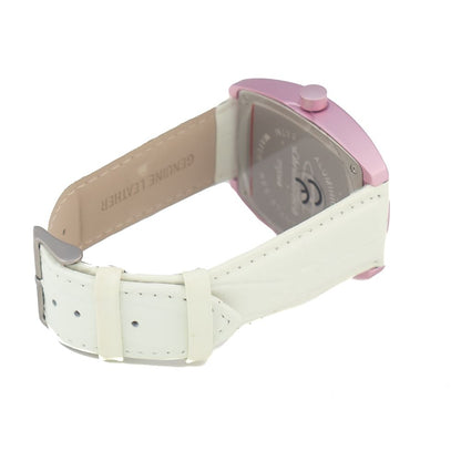 Chronotech Multicolor Leather Dress Watch