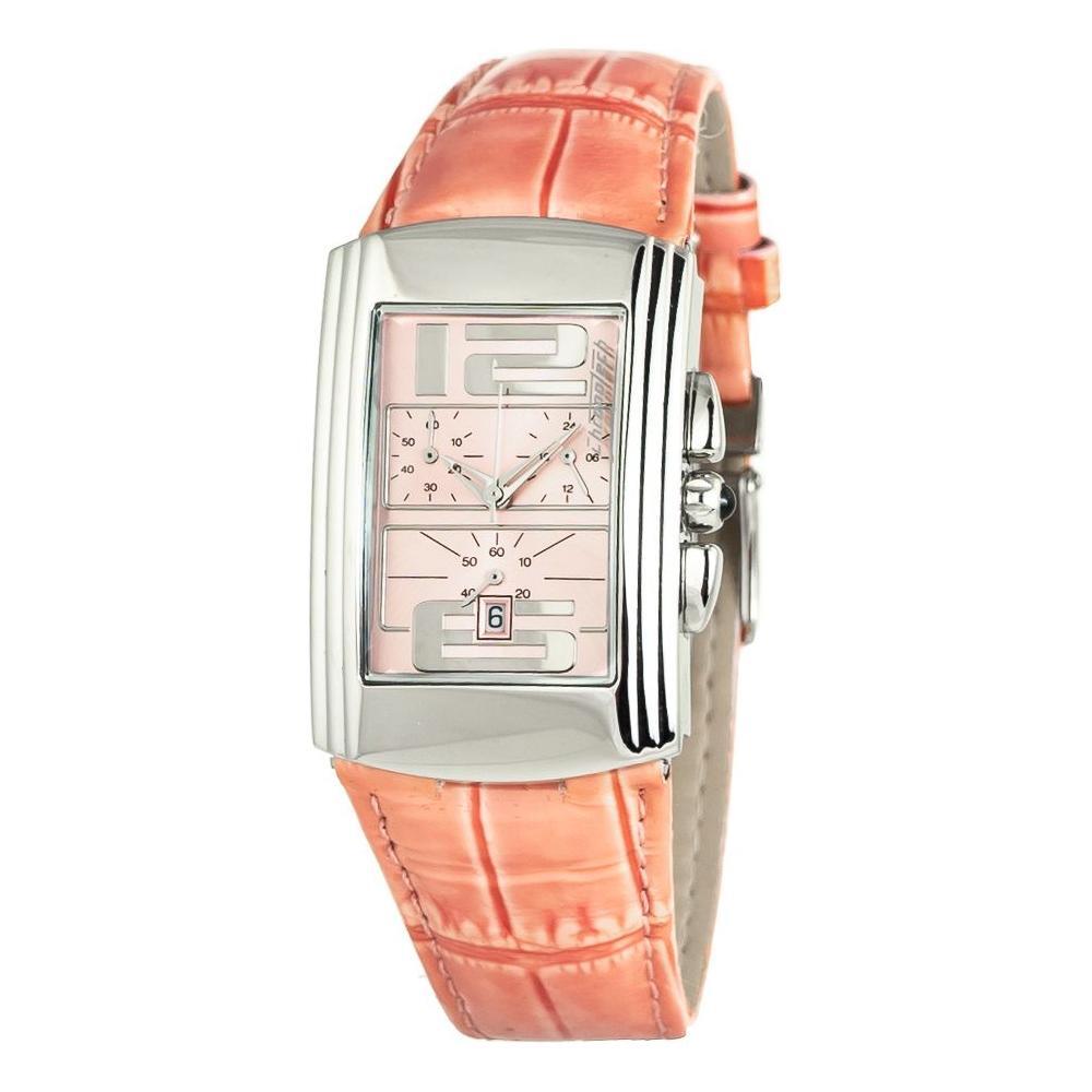 Chronotech Multicolor Leather Dress Watch