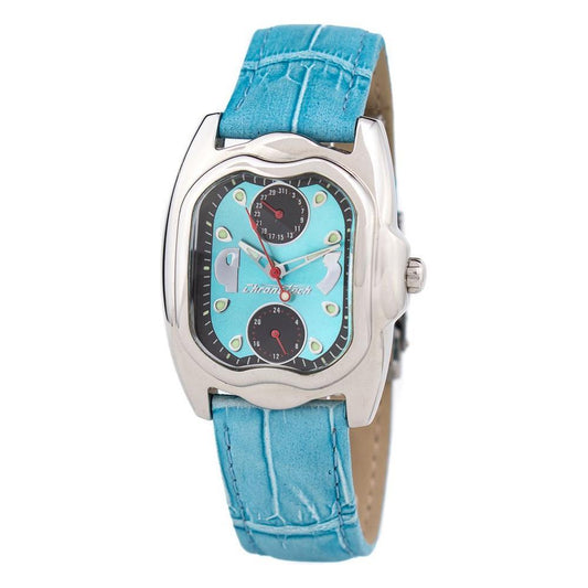 Chronotech Blue Leather Watch CHCT7220L04AC