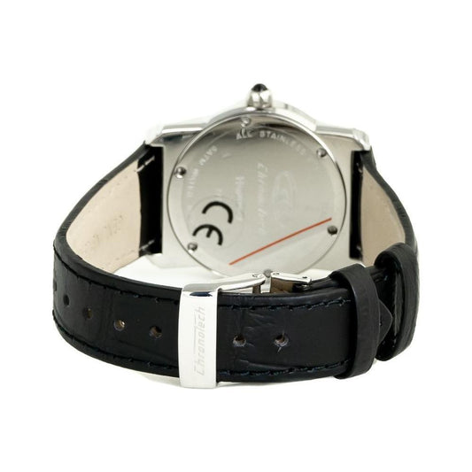 Chronotech Black Leather Watch CHCT7279B04AC