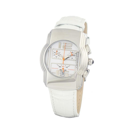 Chronotech White Leather Watch CHCT7280B06AC