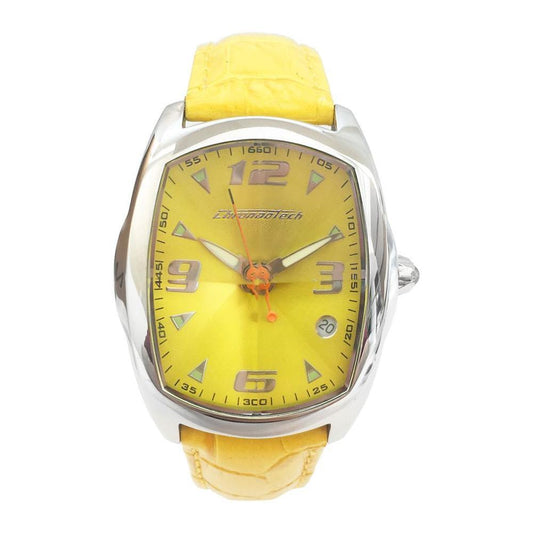 Chronotech Yellow Leather Watch CHCT7504L05AC