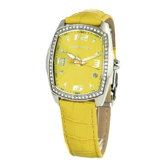 Chronotech Yellow Leather Watch CHCT7504LS05AC