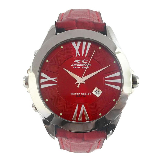 Chronotech Black Leather Watch Chronotech Sienna