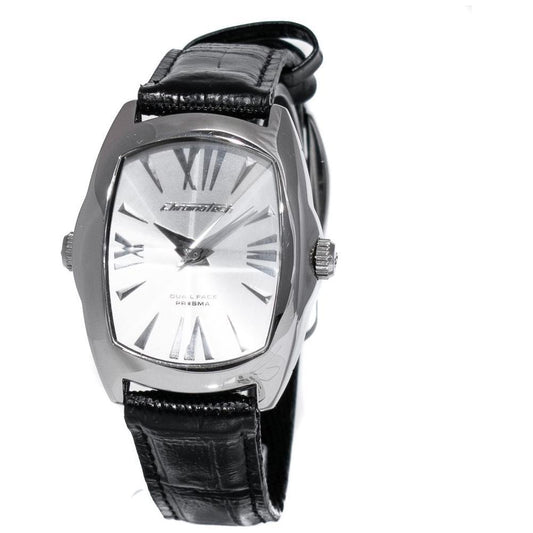 Chronotech Black Leather Watch CHCT7696L03AC
