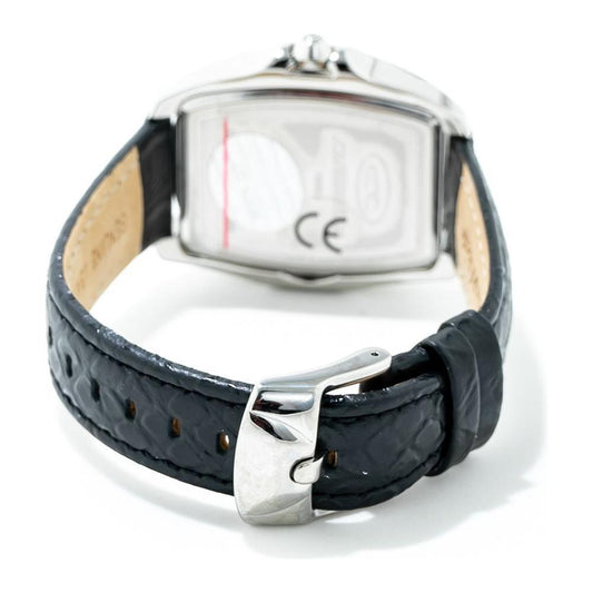 Chronotech Black Leather Watch CHCT7896LS103AC