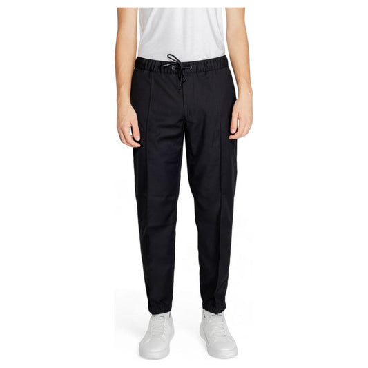 Armani Exchange Black Polyester Jeans & Pant
