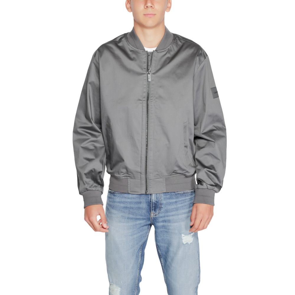 Calvin Klein Gray Organic Cotton Bomber