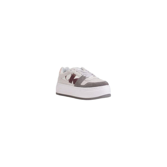 Calvin Klein Gray Leather Sneaker Calvin Klein Light Gray
