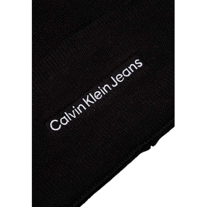 Calvin Klein Jeans Black Cotton Cap (Baseball Hat)