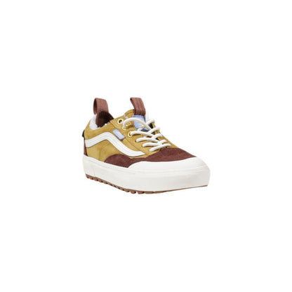 Vans Beige Leather Athletic Sneakers