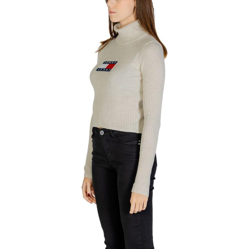 Tommy Hilfiger Jeans Beige Recycled Polyester Sweater TO-14577702507-XL