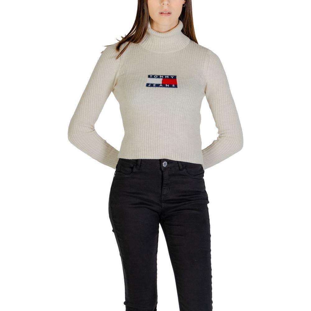Tommy Hilfiger Jeans Beige Recycled Polyester Sweater TO-14577702507-XL