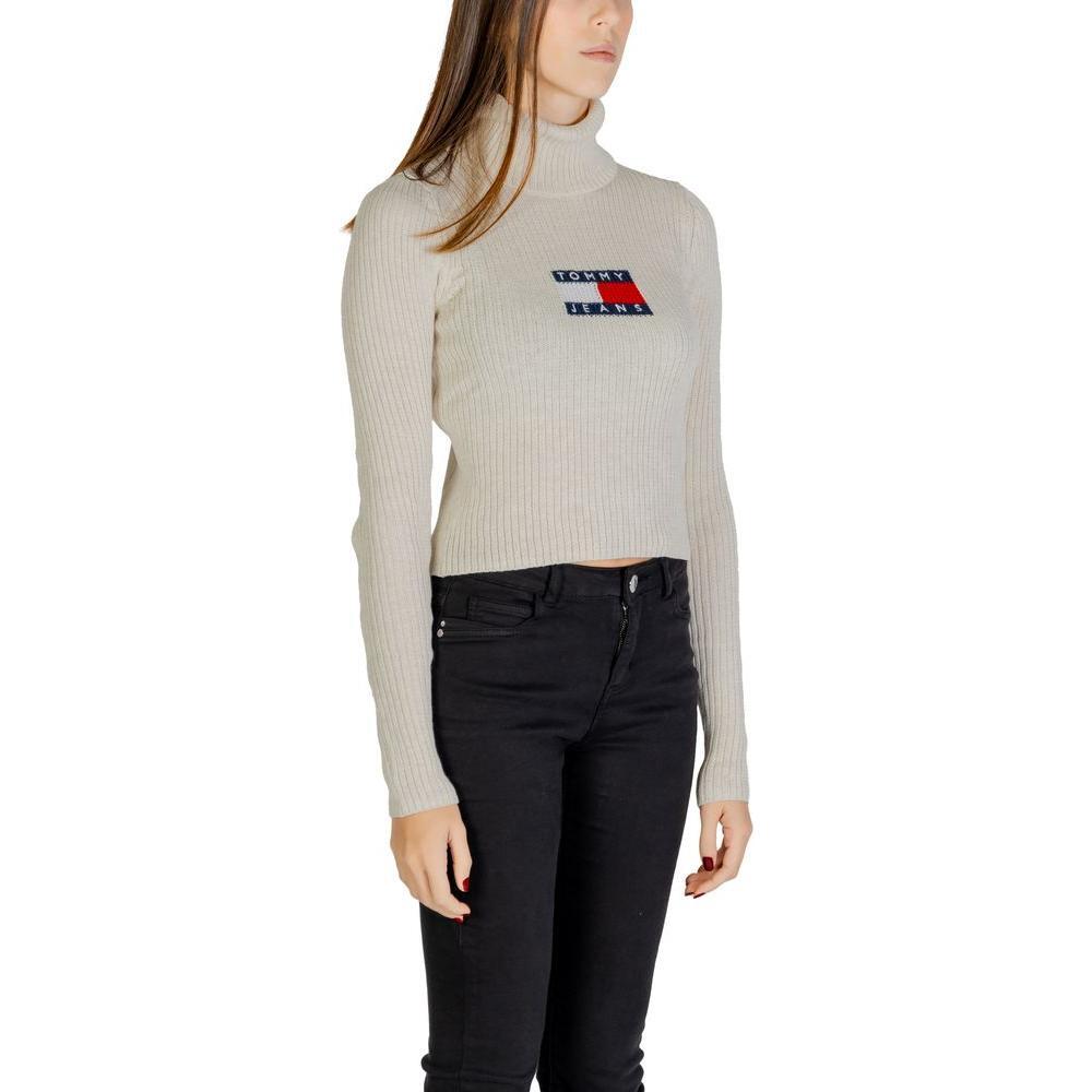 Tommy Hilfiger Jeans Beige Recycled Polyester Sweater TO-14577702507-XL