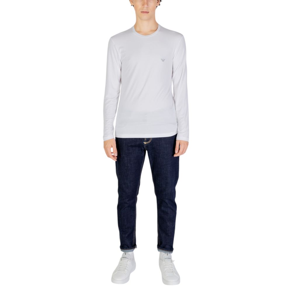 Emporio Armani Underwear White Modal Long Sleeve T-Shirt