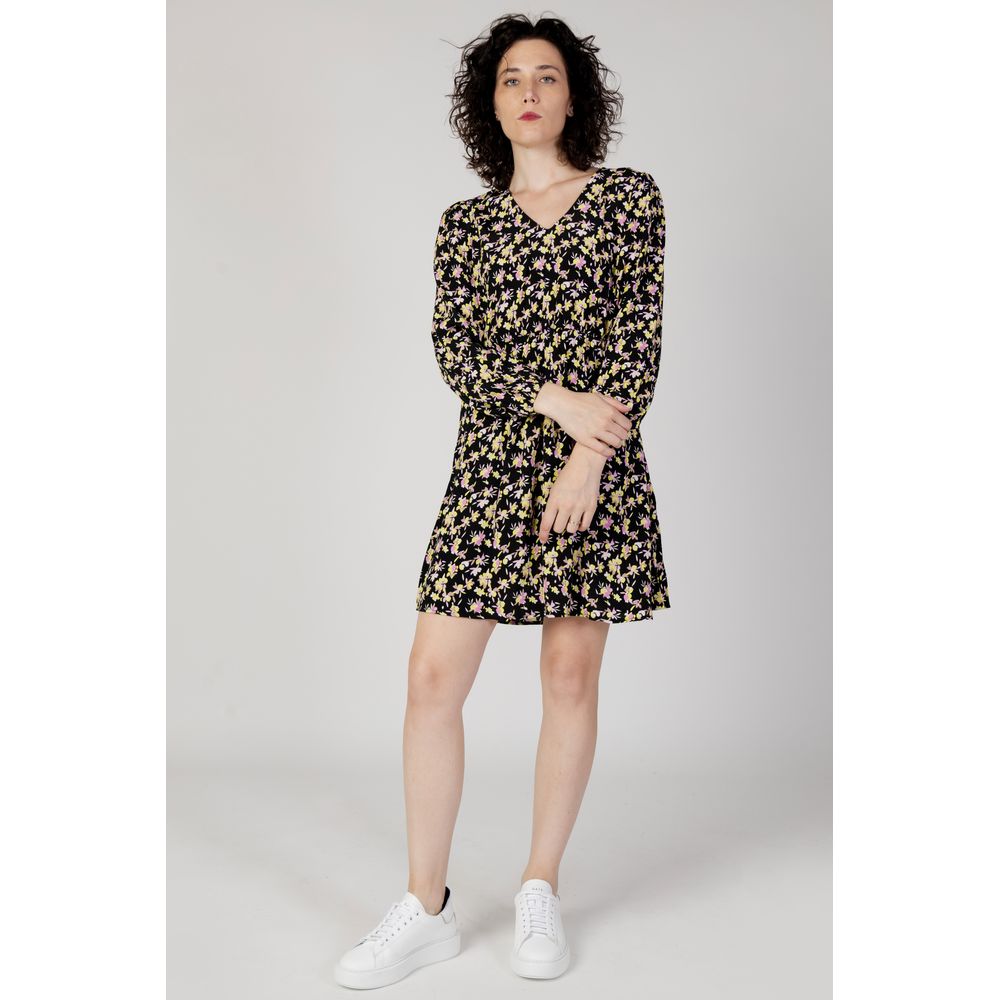 Jacqueline De Yong Black Viscose Short Dress