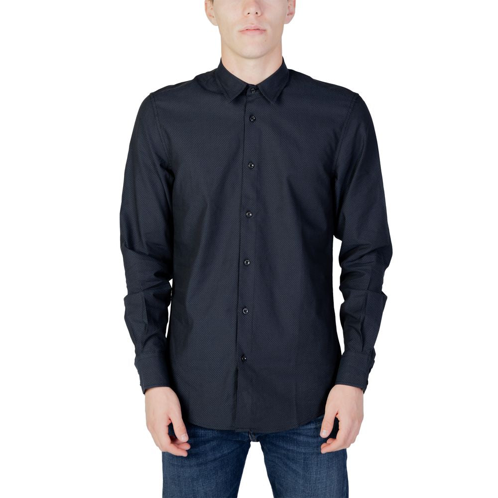 Antony Morato Blue Cotton Dress Shirt