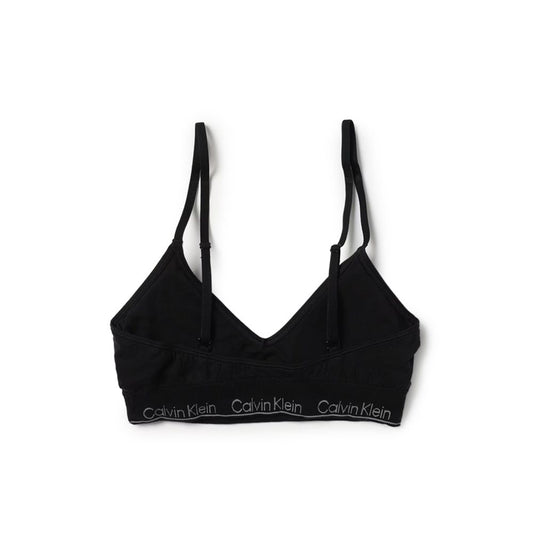 Calvin Klein Black Lyocell Triangle Bra, soft and comfortable with minimalist design, ideal for everyday wear.