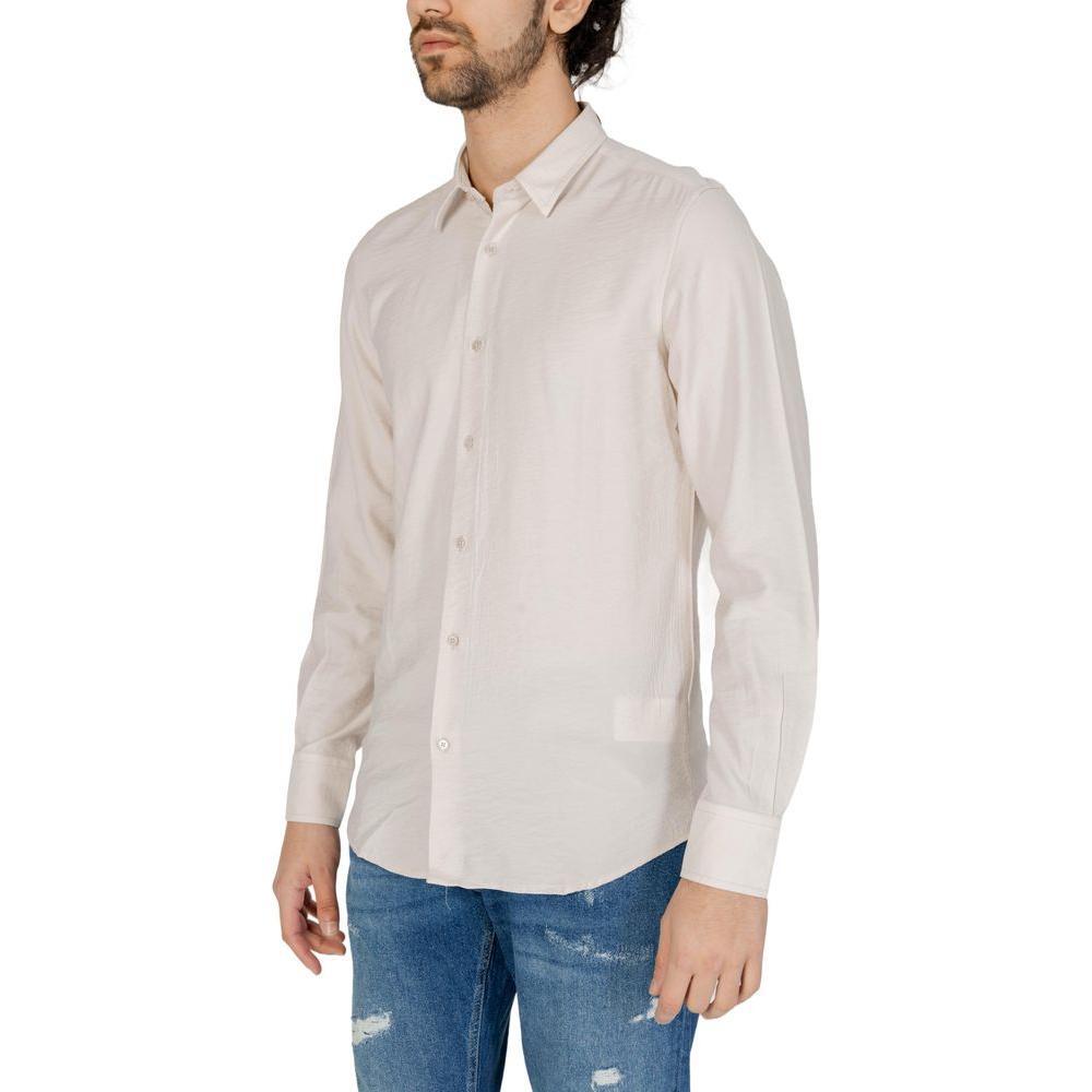 Antony Morato Beige Viscose Shirt AN-13369802507-IT54 | XXL