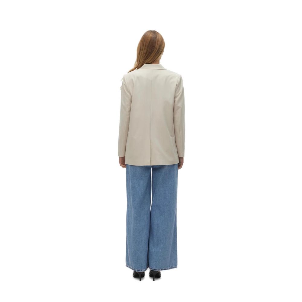 Vero Moda Beige Polyester Blazer