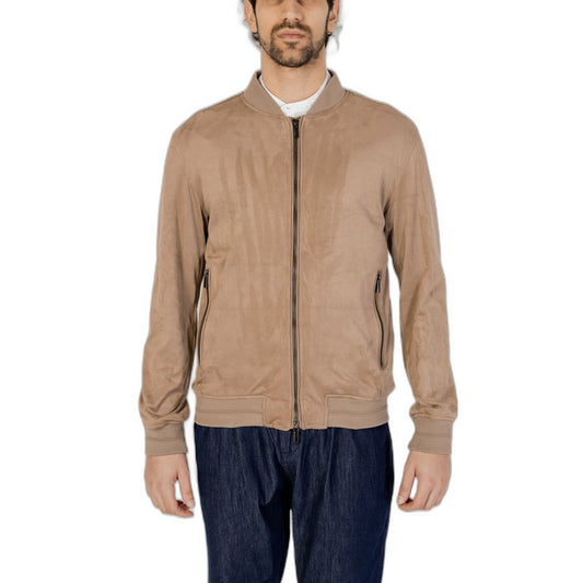 Hamaki-Ho Brown Polyester Bomber
