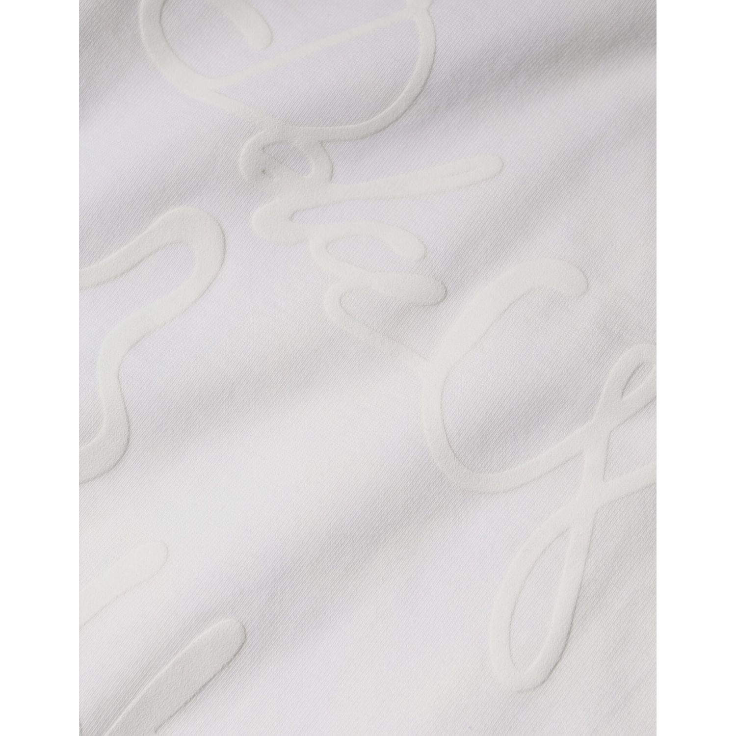 Dolce & Gabbana White Logo Print Cotton Crew Neck T-shirt