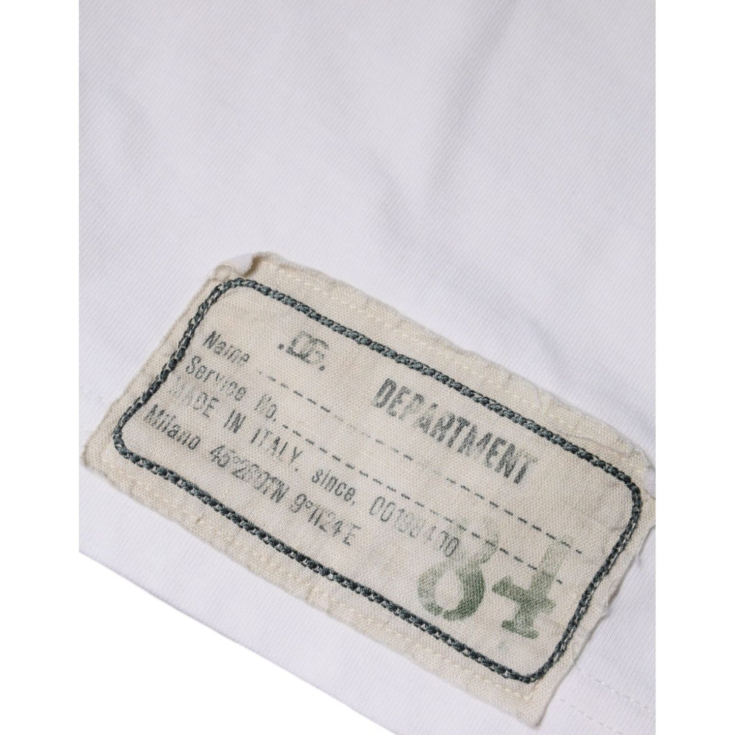 Dolce & Gabbana White Love & Peace Cotton Round Neck T-shirt