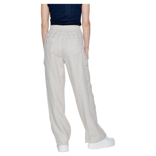 Street One Beige Linen Pant ST-14212600127-W34 | L32