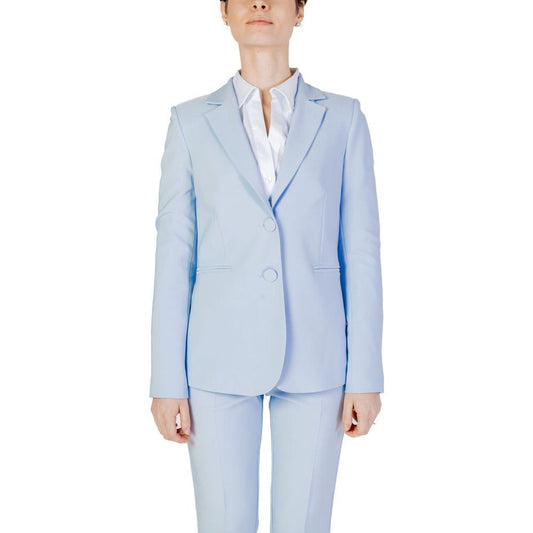 Sandro Ferrone Blue Polyester Suits & Blazer
