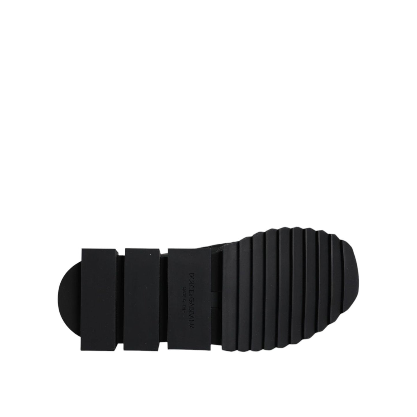 Dolce & Gabbana Black Sorrento Logo Men Sneakers Socks Shoes