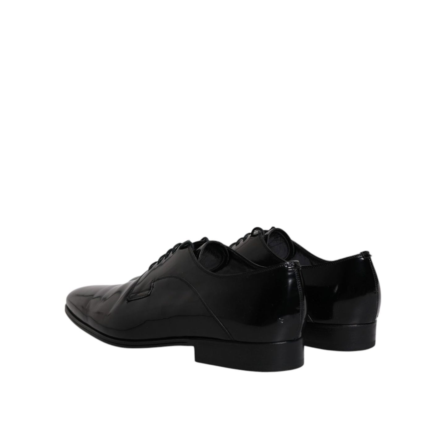 Dolce & Gabbana Black Leather Lace Up Derby Formal Shoes