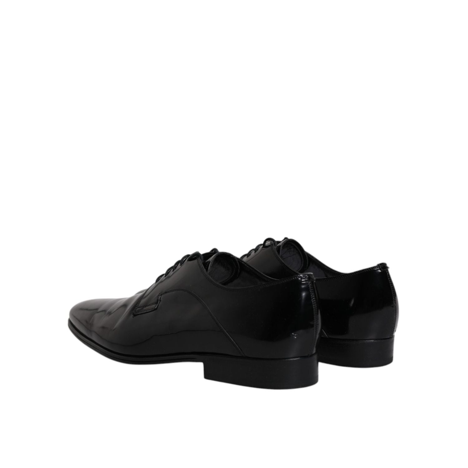 Dolce & Gabbana Black Leather Lace Up Derby Formal Shoes