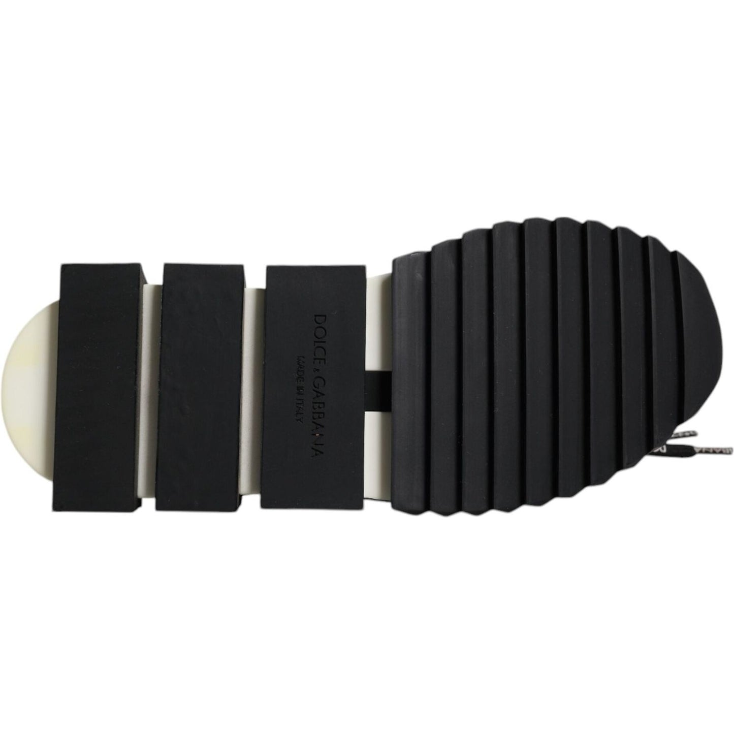 Dolce & Gabbana Black White Logo Sorrento Mens Sneakers Shoes