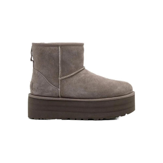 UGG Gray Suede Leather Boot UGG Dim Gray