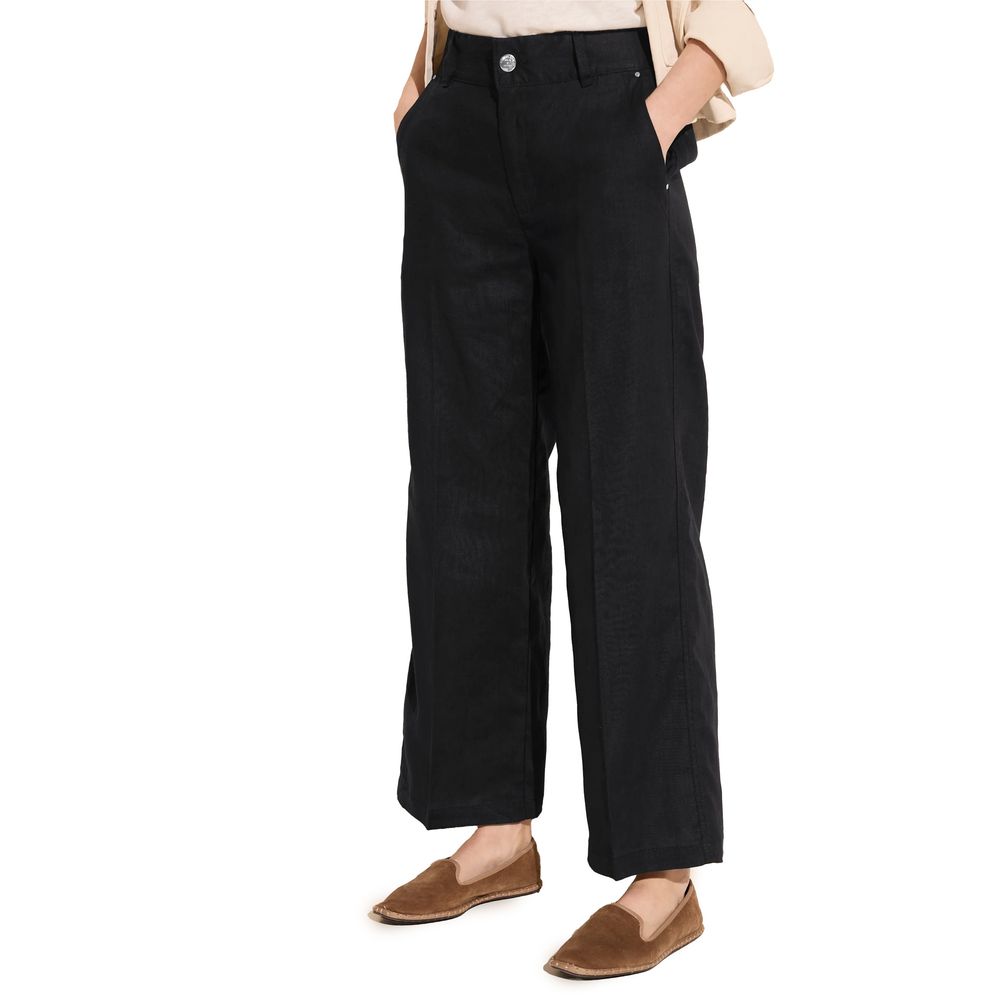 Street One Black Linen Pant