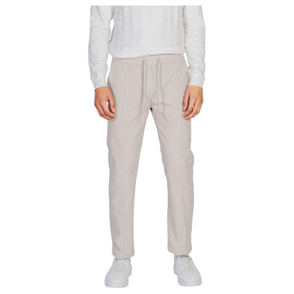 Antony Morato Beige Polyester Casual Pants