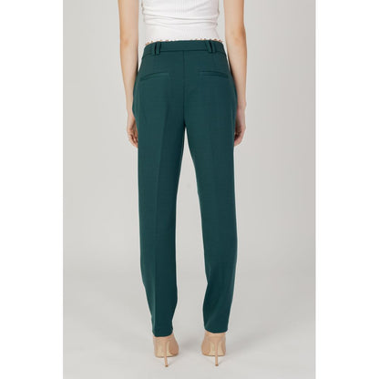 Only Green Polyester Casual Pants
