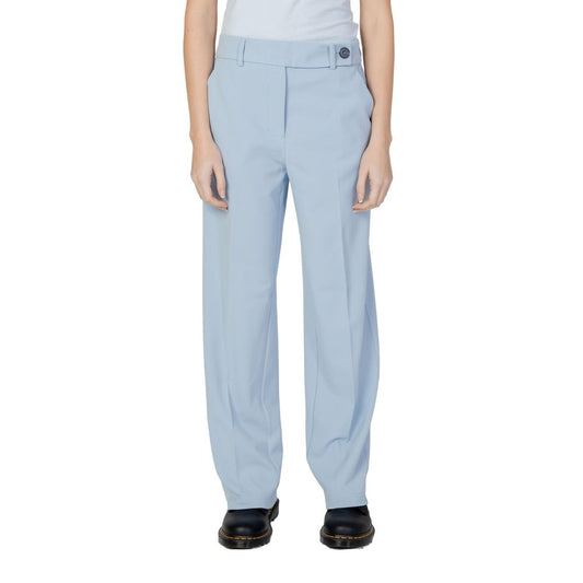 Only Blue Polyester Casual Pants