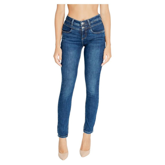 Street One Blue Cotton Jeans & Pant