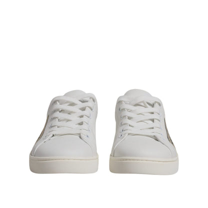 Dolce & Gabbana White London Calf Leather Sneakers Shoes