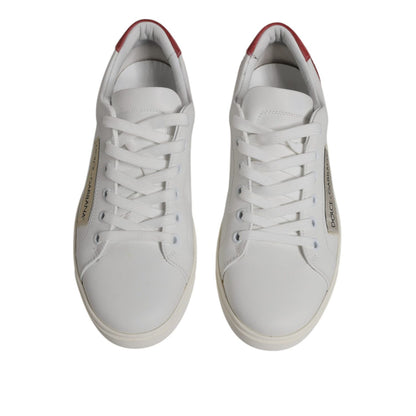 Dolce & Gabbana White London Calf Leather Sneakers Shoes