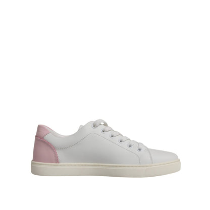 Dolce & Gabbana White Classic Calf Leather Sneakers Shoes