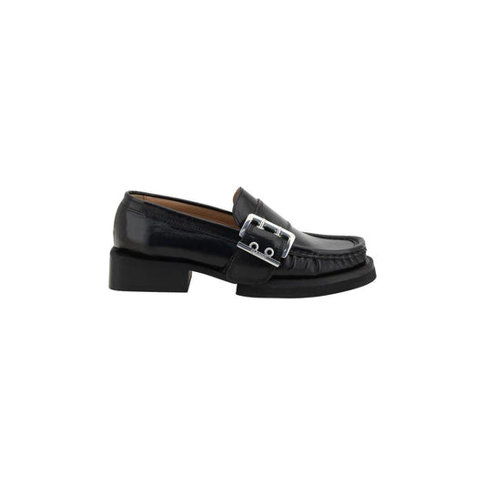 Ganni Feminine Buckle Loafers