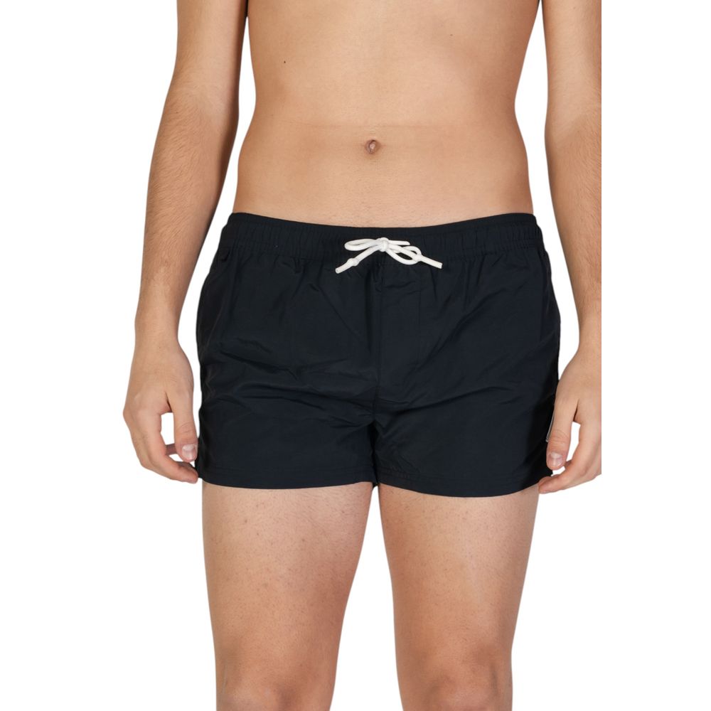 Hamaki-Ho Black Polyester Swim Shorts