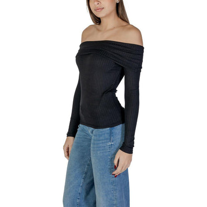 Jacqueline De Yong Black Viscose Shirt